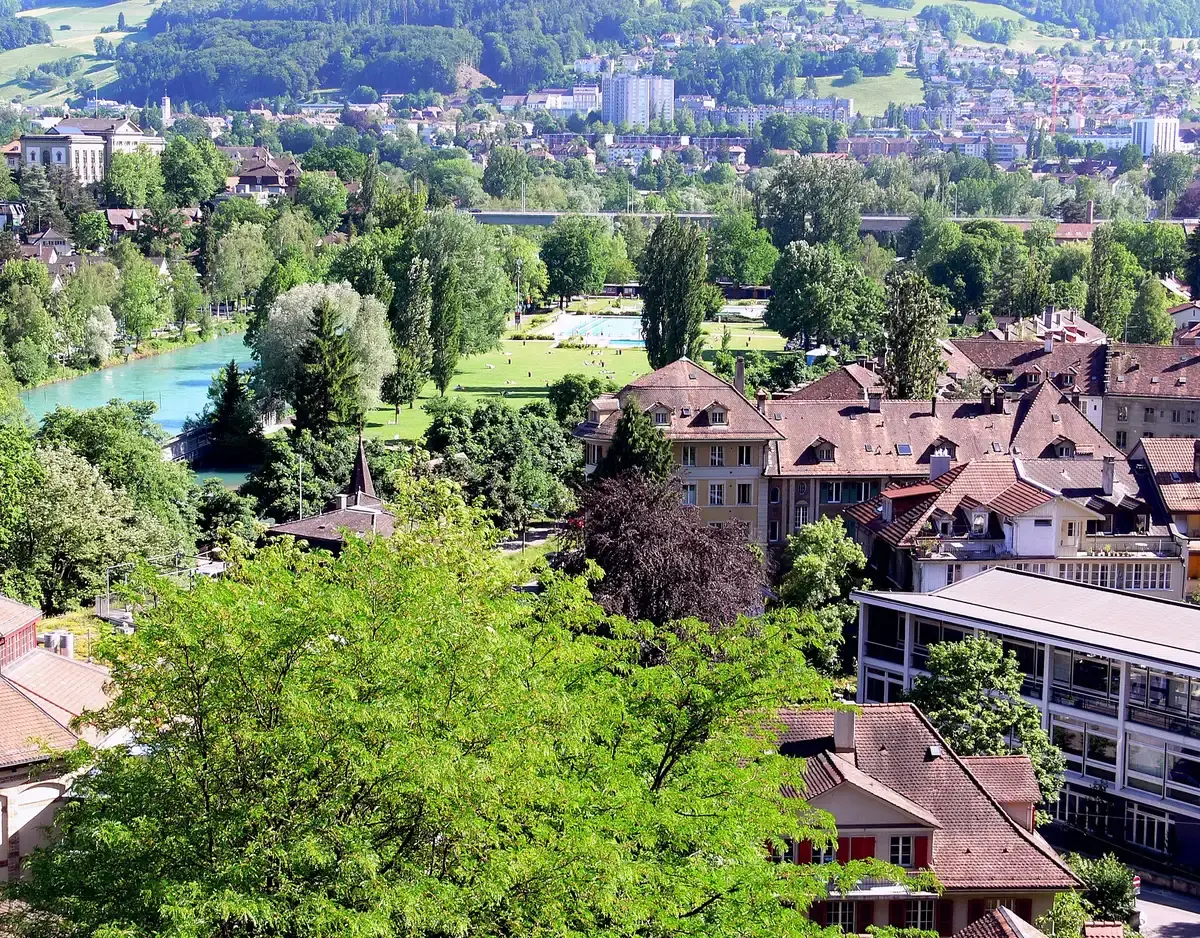 Marzilibad an der Aare in Bern